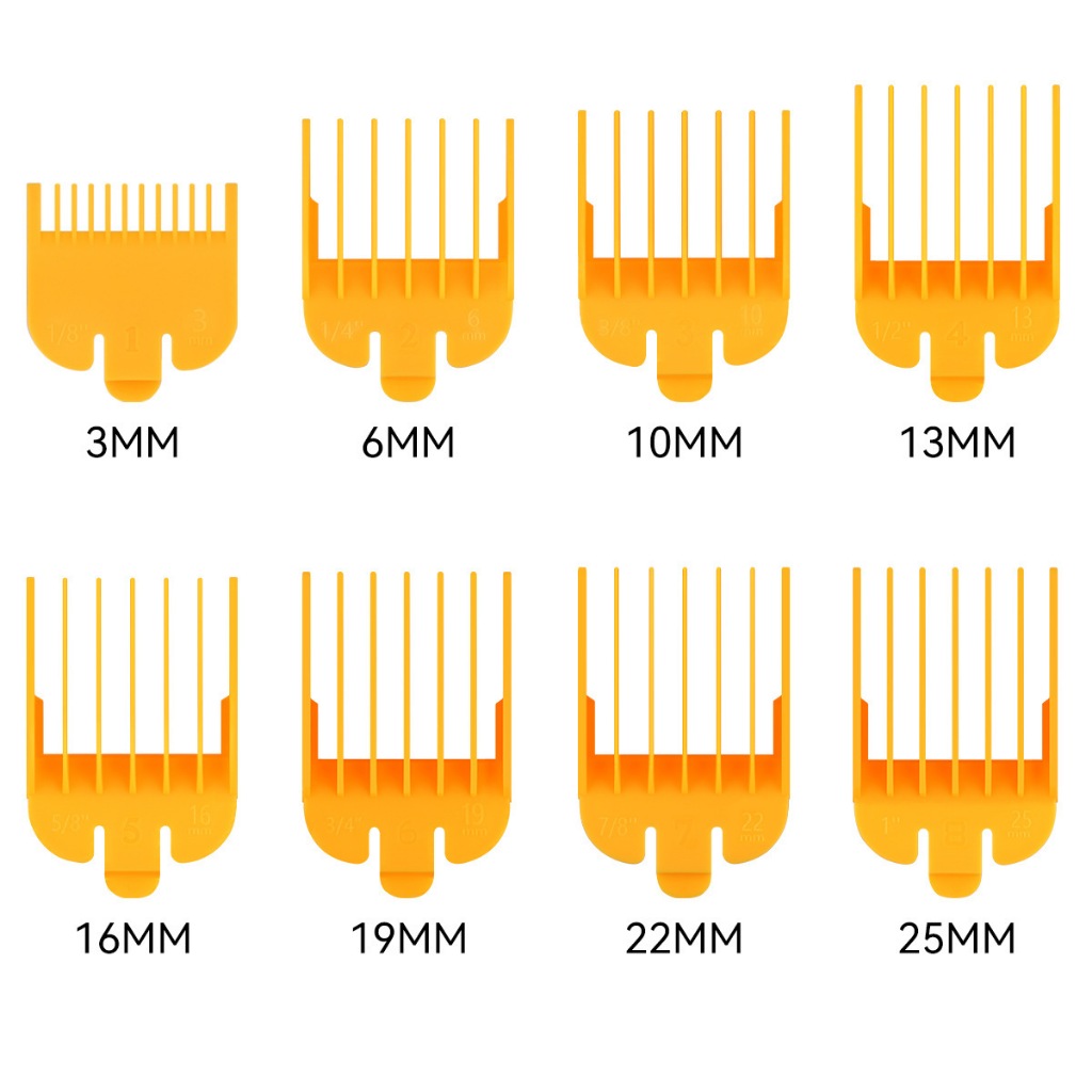 ฟันรองปัตตาเลี่ยน(สีส้ม) ชุดฟันรอง8ชิ้น เบอร์ 1-8 เกรดบาง