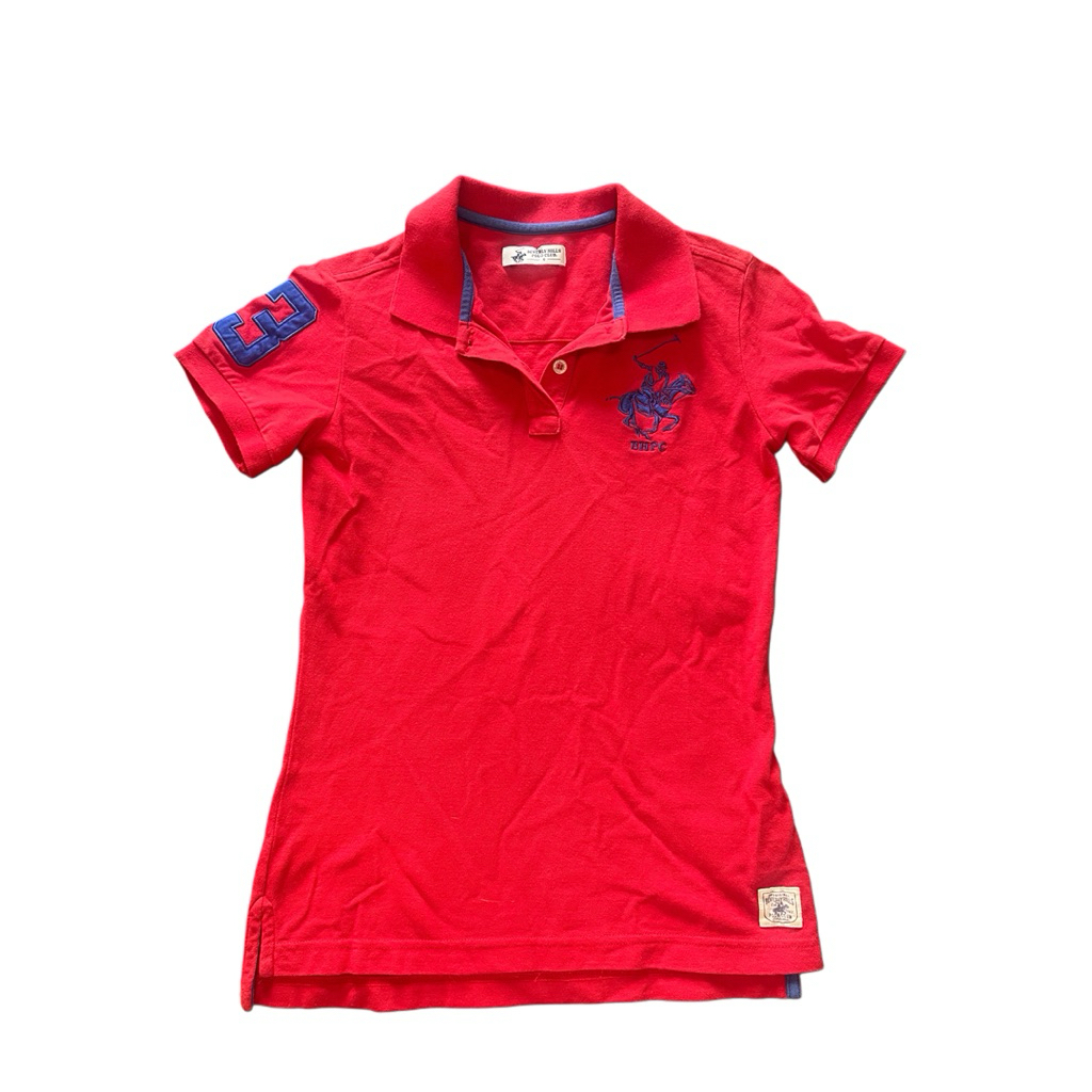 Beverly Hills Polo Club (BHPC) สีแดง คอปก(สีของจริงจางกว่าในรูปนิดหน่อย)