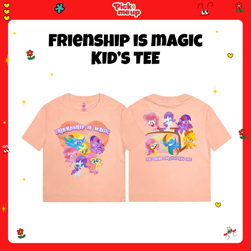 PickMeUp เสื้อยืดเด็กพิมพ์ลาย Frienship is magic