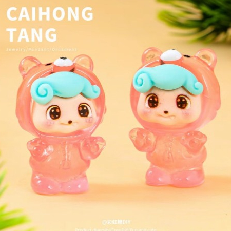 พร้อมส่งในไทย  น้องคิวคิดผีน้อยจิ๋ว เรืองแสงได้  แบบสุ่มสี  ราคาต่อตัว ราคา ถูกที่สุด ดีลบีเคเค แกลเลอรีภาพที่ 3