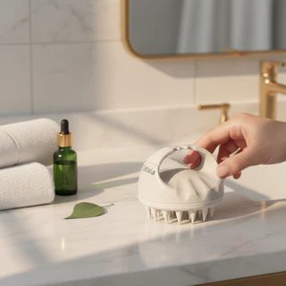Cielvia แปรงสระผมซิลิโคน Scalp massager brush แปรงสปาหนังศีรษะ