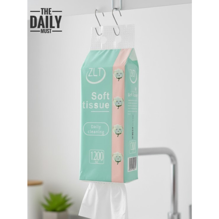 ทิชชู่ ZLT Soft Tissue ทิชชู่สำหรับเช็ดทำความสะอาดประจำวัน ใช้เช็ดมือ ใช้ในครัว ดึงง่าย แห้งไว ใช้ได้กับทุกบ้าน