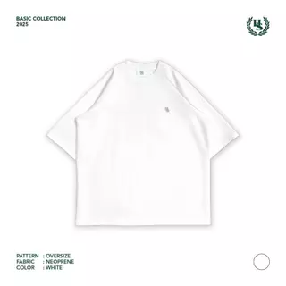 Highschool Basic Collection : Relax Comfy Neoprene slopesleeve Oversize เสื้อโอเวอร์ไซส์ - TPB06839