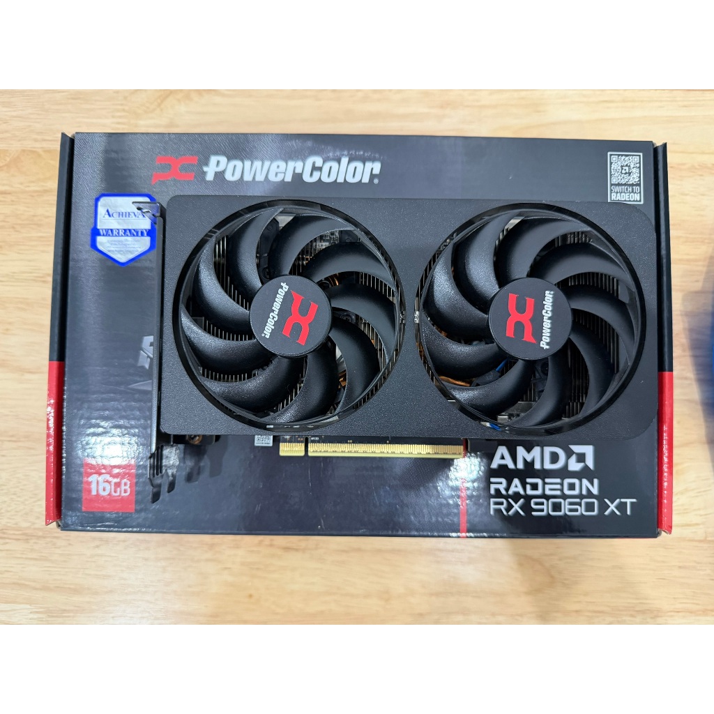 AMD RADEON RX 9060 XT - POWERCOLOR REAPER 16GB GDDR6 การ์ดจอ มือสอง ประกันศูนย์ไทย มีใบเสร็จ