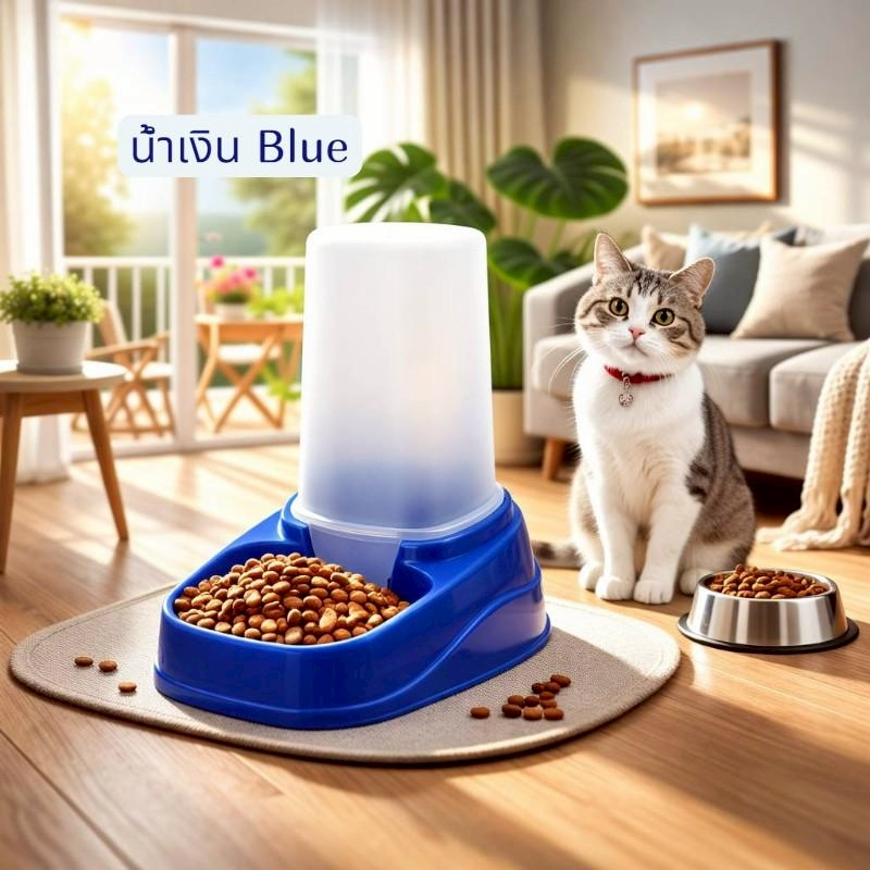 Thai.th  ที่ให้อาหารอัตโนมัติ​ ถาดอาหารสัตว์ชามข้าว ให้อาหารสัตว์เลี้ยงอัตโนมัติ (ชามข้าวสัตว์) 15558(มีราคาส่ง - รูปที่ 2