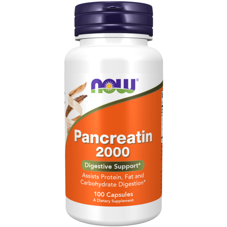 Now Foods Pancreatin 2000 mg Capsules