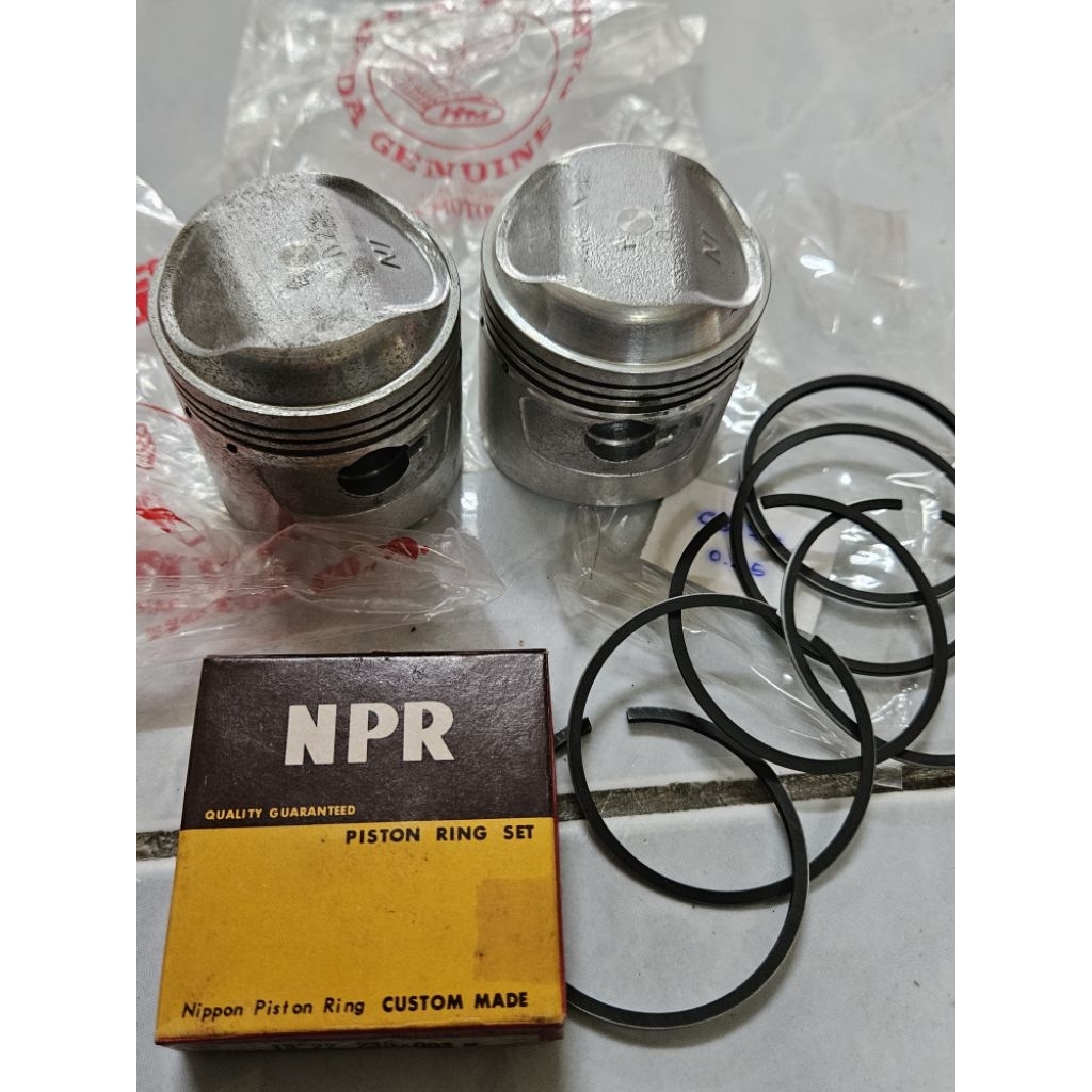 ลูกสูบ + แหวนสูบ Size1 0.25 แท้ใหม่ ญี่ปุ่น Honda 175 CB175 CD175 CL175 SL175 CA175