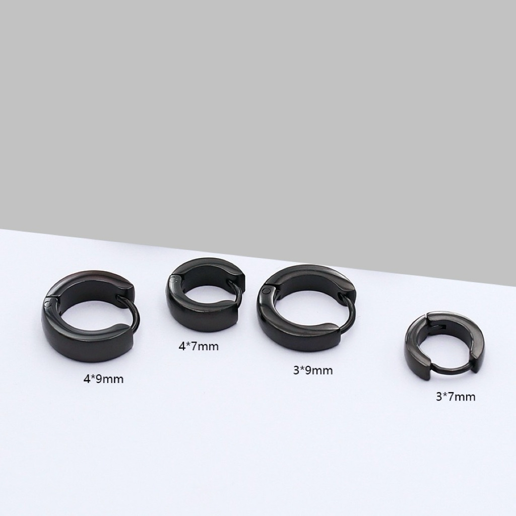 STRSE จิวหูห่วงหนาสแตนเลส ห่วงแป๊ก (ราคา 1 คู่)
