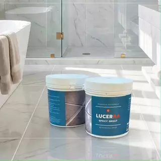 ยาแนว Lucerna Epoxy Grout 1 kg รุ่น ผสมเอง แก้ปัญหา ห้องน้ำรั่วซึมแบบประหยัด