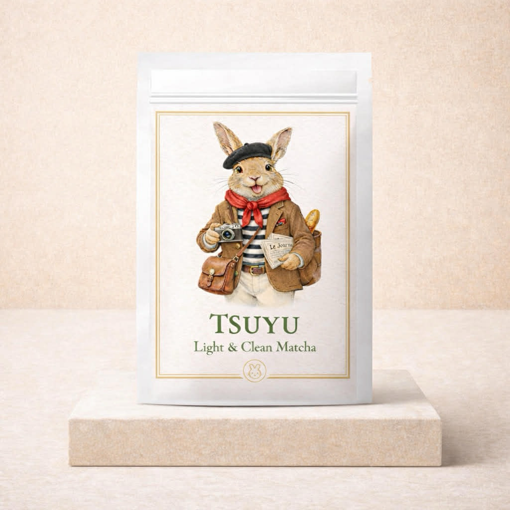 🇯🇵 TSUYU•Matcha มัทฉะแท้ 100%จาก ประเทศญี่ปุ่น •	มีกลิ่นชาเขียวและถั่วอ่อน รสชาติ อูมามิ ปลายหวาน