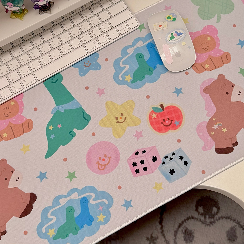 Giant mousepad/Desk mat : I'm Lucky ที่รองเมาส์ขนาดใหญ่ลายโชคดี นำโชค ไซส์ 30x80cm | Stickwithme4ev