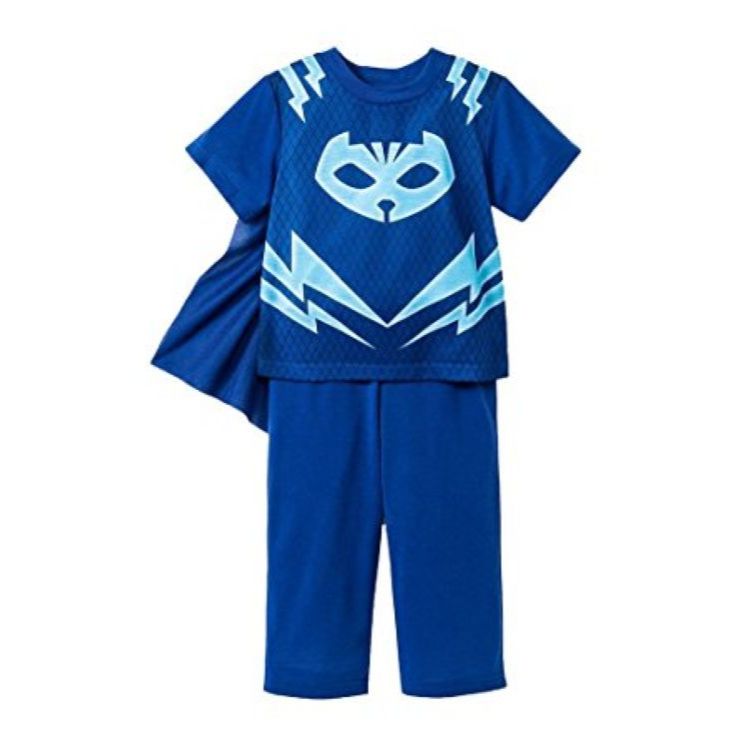 ชุดนอนแขนสั้นขายาว PJ Masks Blue Caped Pajama ไซส์ 8 จากอเมริกา