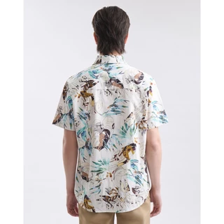 DAPPER เสื้อเชิ้ตแขนสั้น Urban Tropics Print Shirt สีครีม (BCS/CR/591TP)