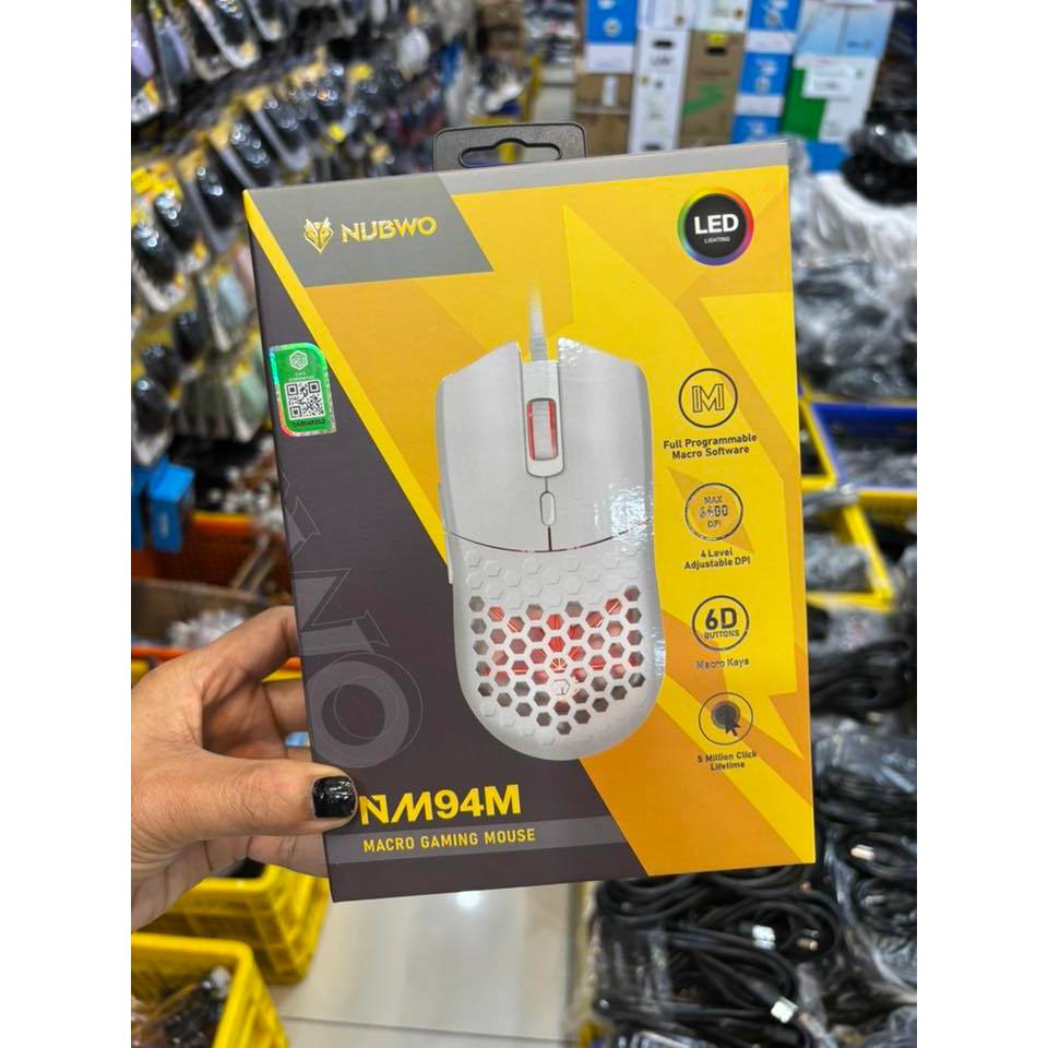ส่งจากไทย NUBWO NM-94M Gaming USB Mouse MURDERER เสียงคลิกเงียบ NM94M NM094M NM-094M