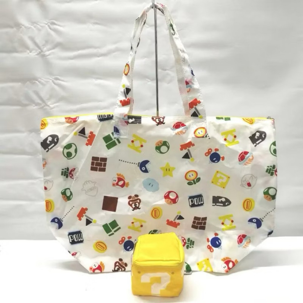 กระเป๋าพับได้ eco bag super mario มาริโอ
