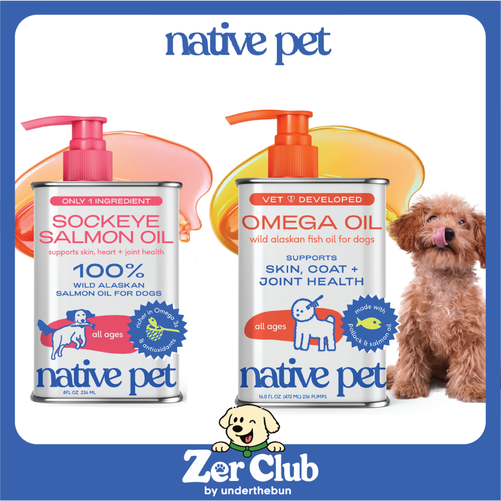 [พร้อมส่ง]Native Pet-Salmon Oil อาหารเสริมสุนัขนำเข้าจาก USA | Zer Club [พร้อมส่ง]