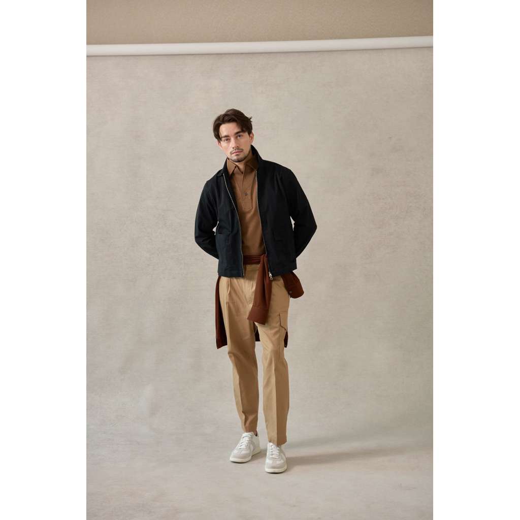 Thesilverneedle : Cotton twill zip up jacket มี 2 สี แจกเกตผ้าคอตตอน ซิป 2 ways