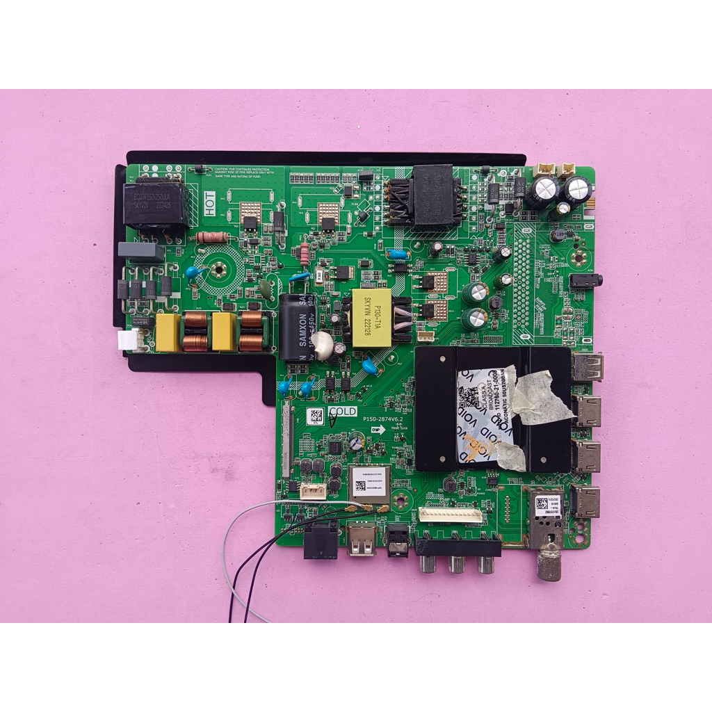 เมนบอร์ดทีวี Aconatic 50US200AN อะไหล่มือสองของถอด