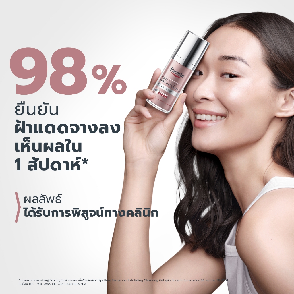 Eucerin SPOTLESS BRIGHTENING THIAMIDOL BOOSTER SERUM 30 ML เซรั่มจัดการฝ้าแดด กระ จุดด่างดำแก้ยาก - รูปที่ 2
