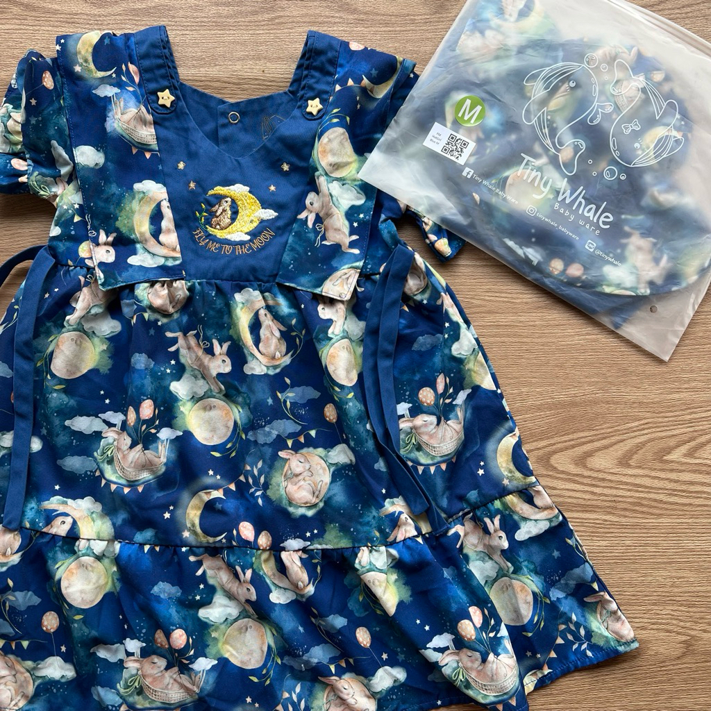 tiny whale เดรส เด็กผู้หญิง 4T +หมวก M New