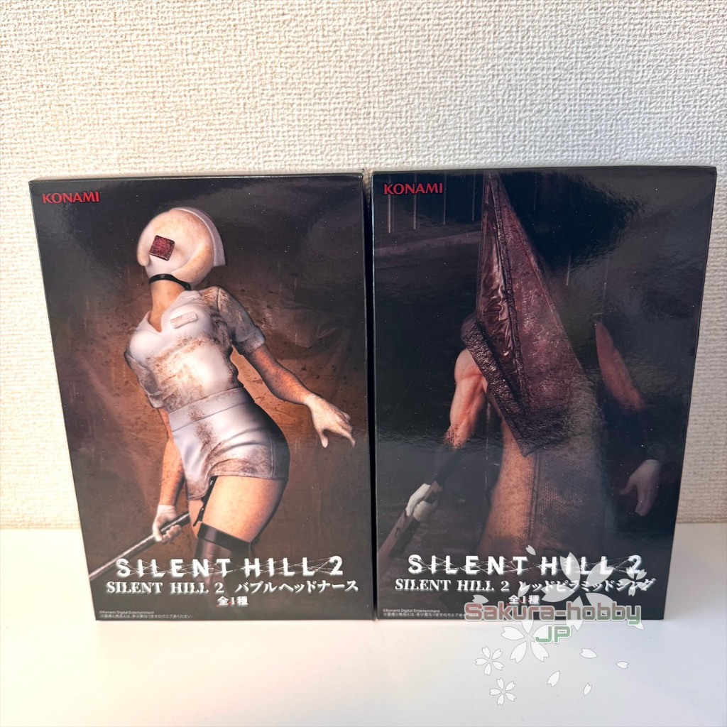 [Direct from Japan] SILENT HILL 2 - Konami Prize Figure: Bubble Head Nurse & Red Pyramid Thing (100%