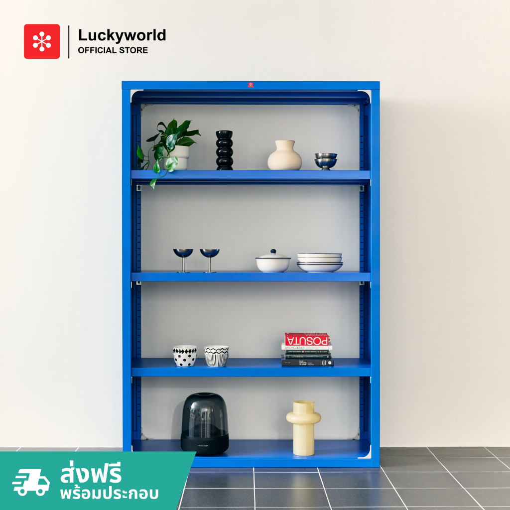 Luckyworld ชั้นวางของ SF-1200x1800 ชั้นหนังสือ ชั้นวางของหนัก