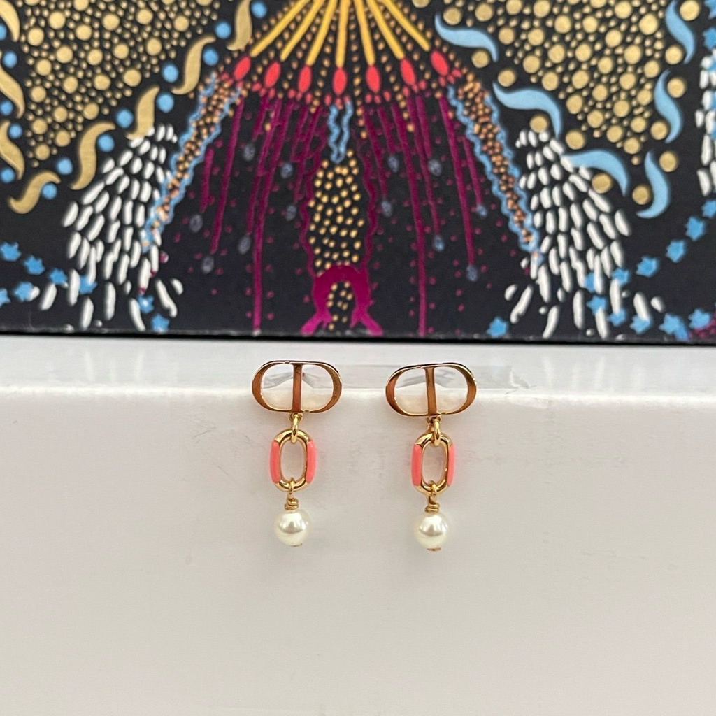 ต่างหู Dioriviera Petit CD Earrings ต่างหูของแท้100%