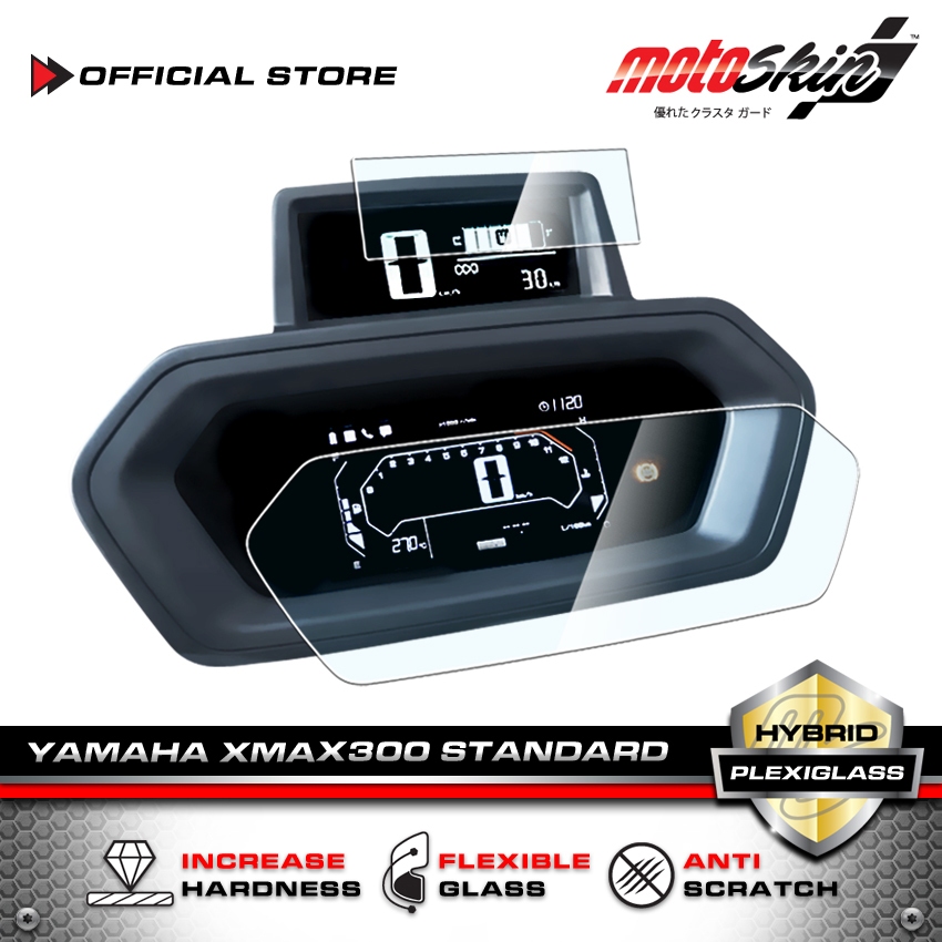 motoSkin ฟิล์ม Plexiglass กันรอยหน้าปัด XMAX300 STANDARD 2025-2026 Dashboard Protection Film