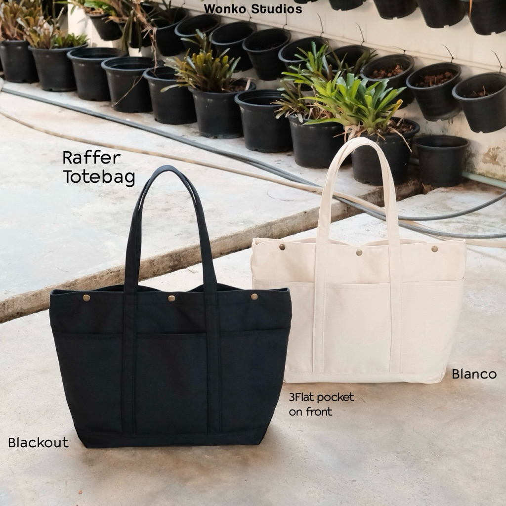 WONKO Raffer Totebag | กระเป๋าผ้าแคนวาส