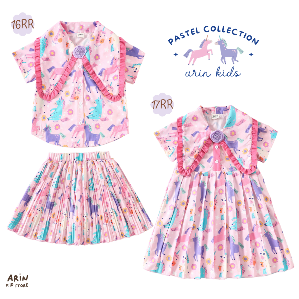 ชุดเซ็ต ชุดเดรสเด็ก รุ่นRR ของแบรนด์Arin Kids อริน คิดส์