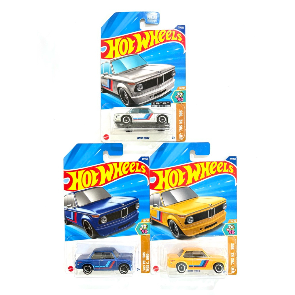 Hot Wheels | BMW 2002 ~ สีพิเศษ ZAMAC เป็นสินค้าแพคอเมริกา | สินค้ามีพร้อมส่ง