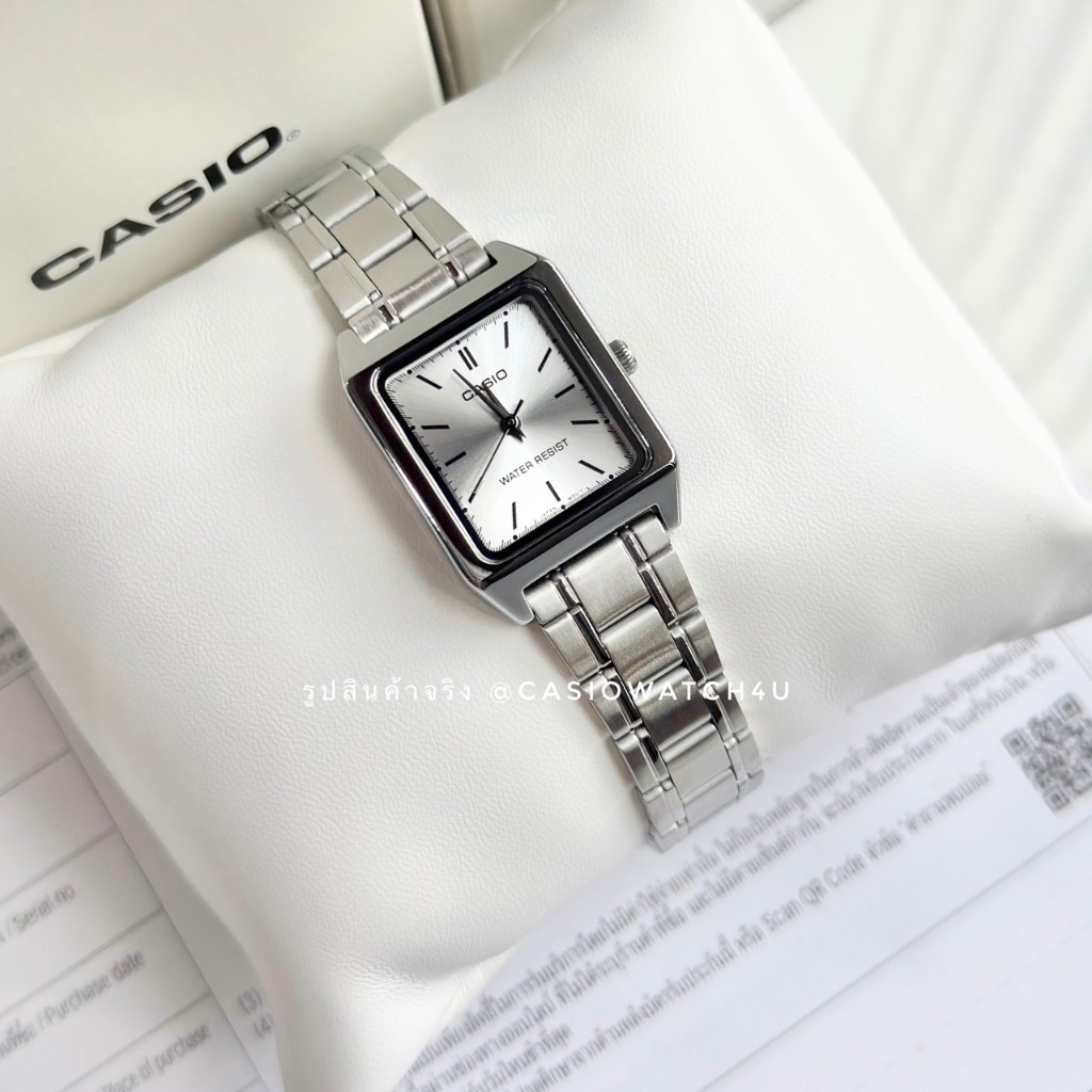 CASIO นาฬิกาข้อมือผู้หญิง ของแท้ รุ่น LTP-V007D-7E / LTP-V007D / LTP-V007 ประกันศูนย์เซ็นทรัล cmg