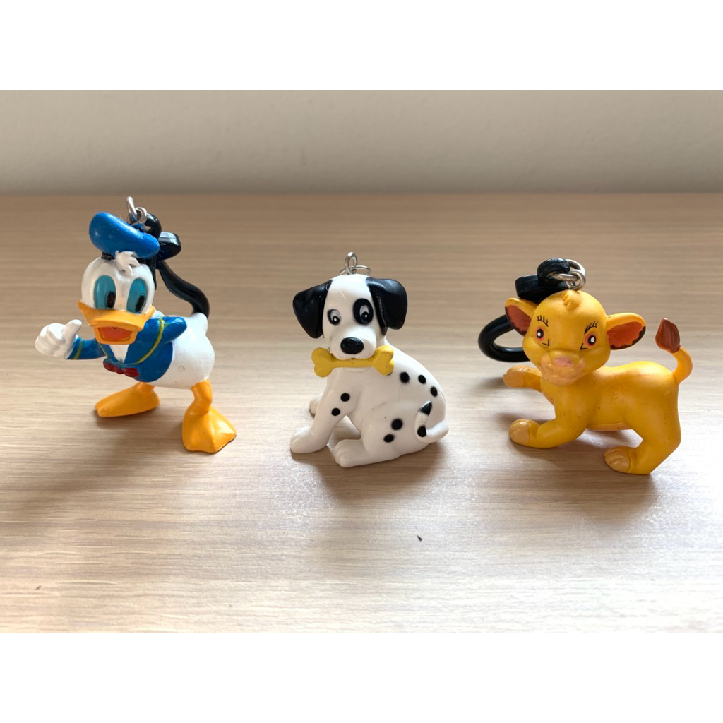 มือสอง 💥 ของสะสม พวงกุญแจ Disney Donald Duck / Dalmatian / Lion King #2