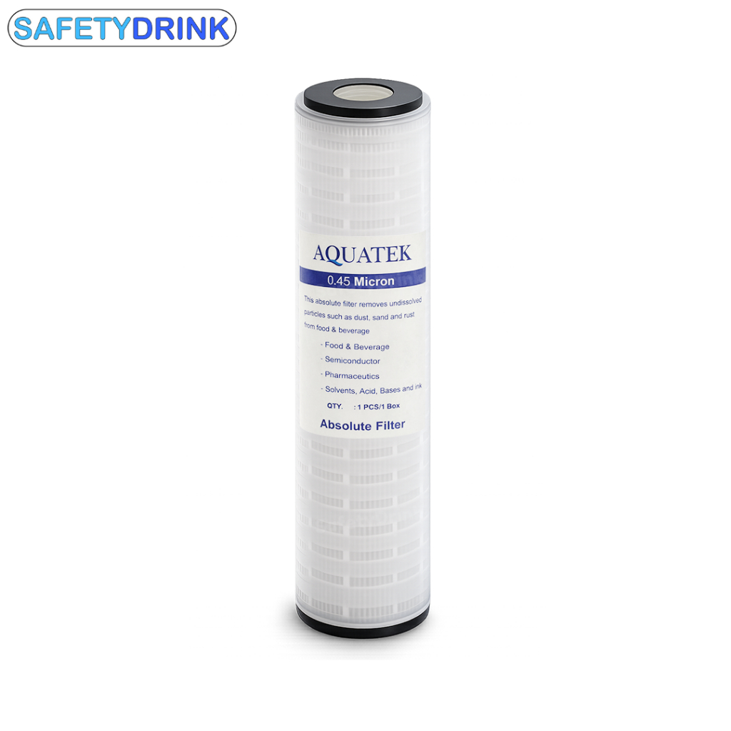 AQUATEK ไส้กรอง Absolute 0.45 Micron 10" (โอริงดำ)