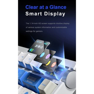 คีย์บอร์ดไร้สาย - AULA NOVA75 - Display Gasket Mechanical Keyboard คีย์ไทย รับประกัน 2 ปี