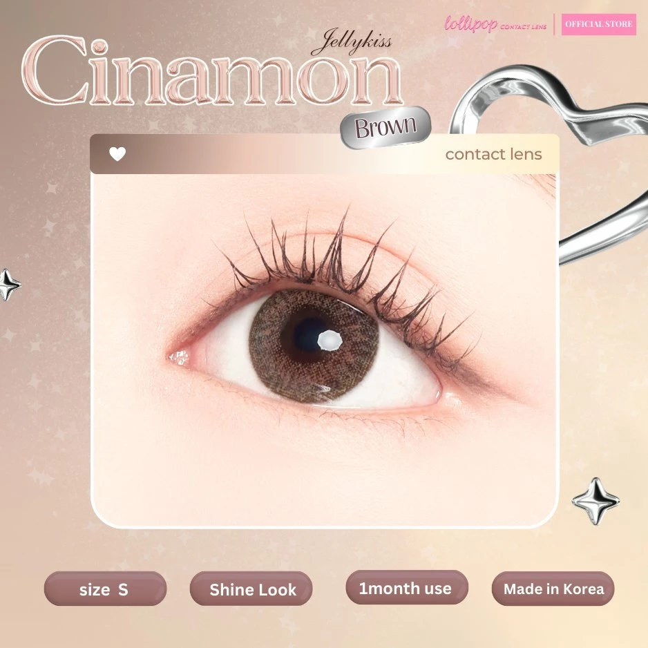 Lollipop Contact Lens รุ่น Cinamon brown คอนแทคเลนส์ Jellykiss
