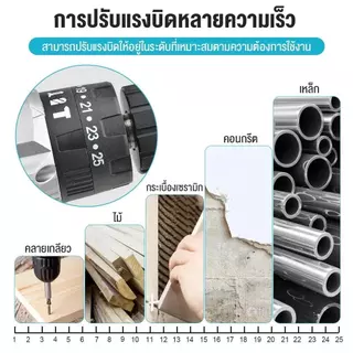 MAKITAA สว่านไร้สาย 399V สว่าน 3 ระบบ พร้อมแบต Drill Li-ion 2 ก้อน สว่านแบต สว่านกระแทก สว่านไฟฟ้า