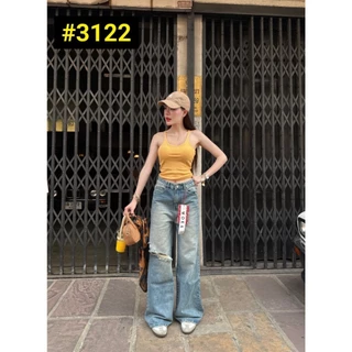 Acasey กางเกงยีนส์ผู้หญิง ขายาว กระบอกใหญ่ เก็บทรง Vintage ห้ามพลาดจ้า ไซส์ S - XL