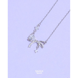 Braceletshouse 💜 สร้อยเงินแท้ Shiny Bow🎀✨  [J2-2]