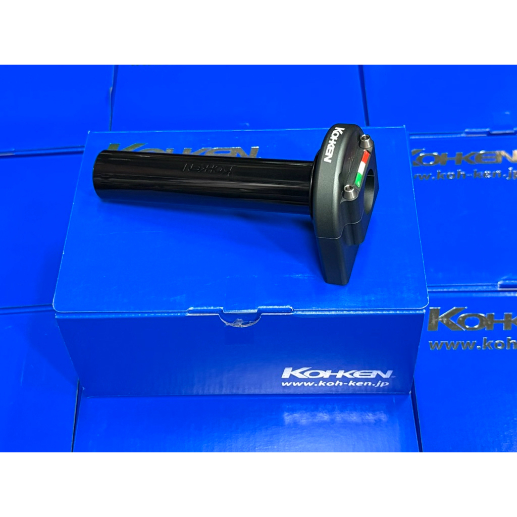 ประกับคันเร่ง KOHKEN สีเทาเข้ม (GUNMETAL) สำหรับสายเดี่ยว แปลงใส่ได้ทุกรุ่น MADE IN JAPAN🇯🇵แท้💯 กล่อ