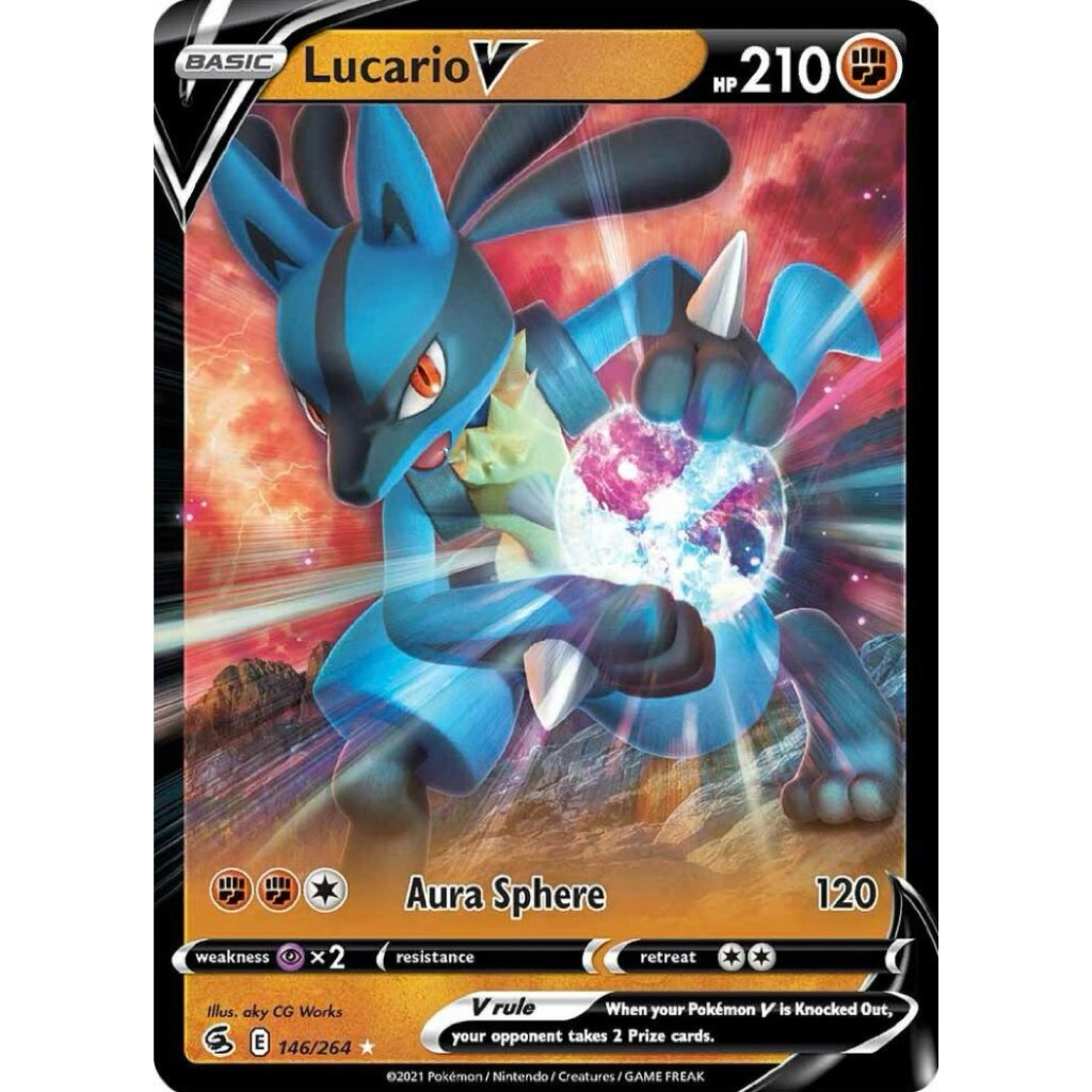 Pokemon card EN Lucario V-UR