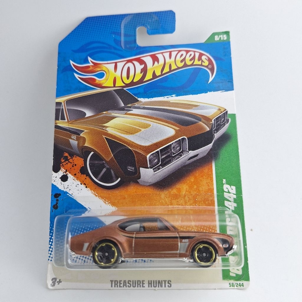 รถเหล็ก Hotwheels 68 OLDS 442 TREASURE HUNTS (ib55)