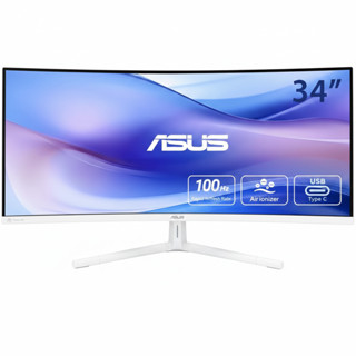 ASUS 34” Ultra-Wide Curved Eye Care Monitor VU34WCIP-W WQHD …