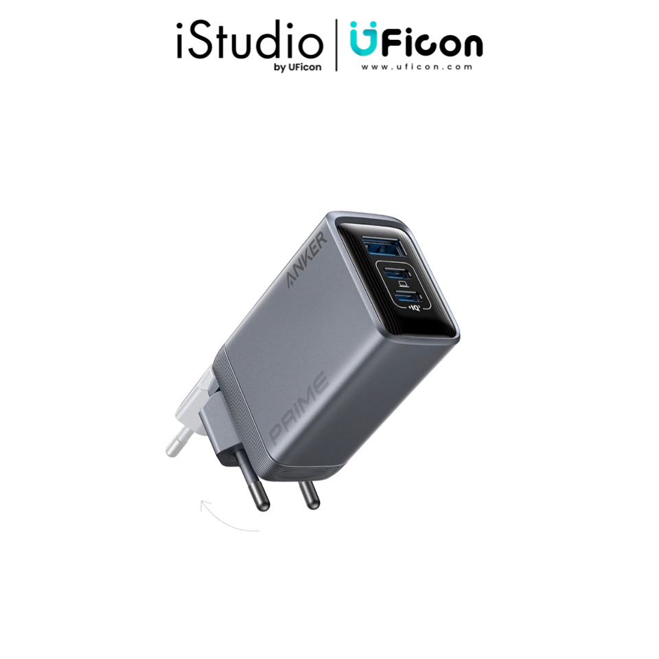 หัวชาร์จ - Anker Prime Charger (3 in 1, 100W ) ; iStudio by UFicon