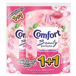 [ทั้งหมด 1 แพ็ค] คอมฟอร์ท อัลตร้า เฟรช /บิวตี้ เพอร์ฟูม น้ำยาปรับผ้านุ่ม ขนาด 1000/1050 มล. (แพ็ค 1+1) COMFORT ULTRA