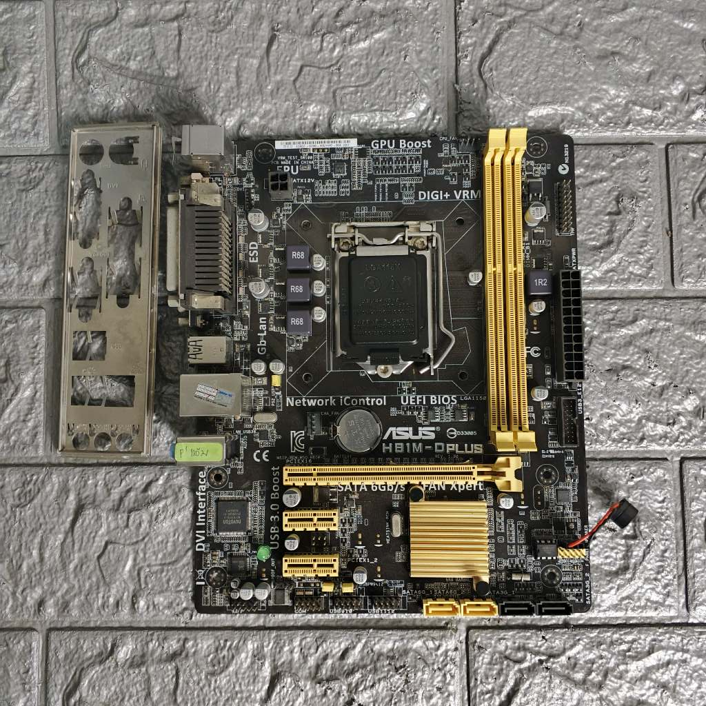 ⚡️เมนบอร์ด ASUS H81M-D PLUS LGA1150 มีฝาหลัง ฟรี Speakerเมนบอร์ด