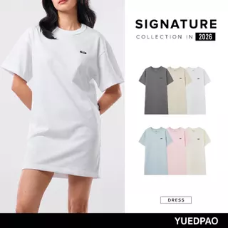 Yuedpao Signature Dress 2026 ชุดเดรส ยืดเปล่า ผ้าหนาทรงสวย ยับยากไม่ต้องรีด เดรสสั้น 7 สี