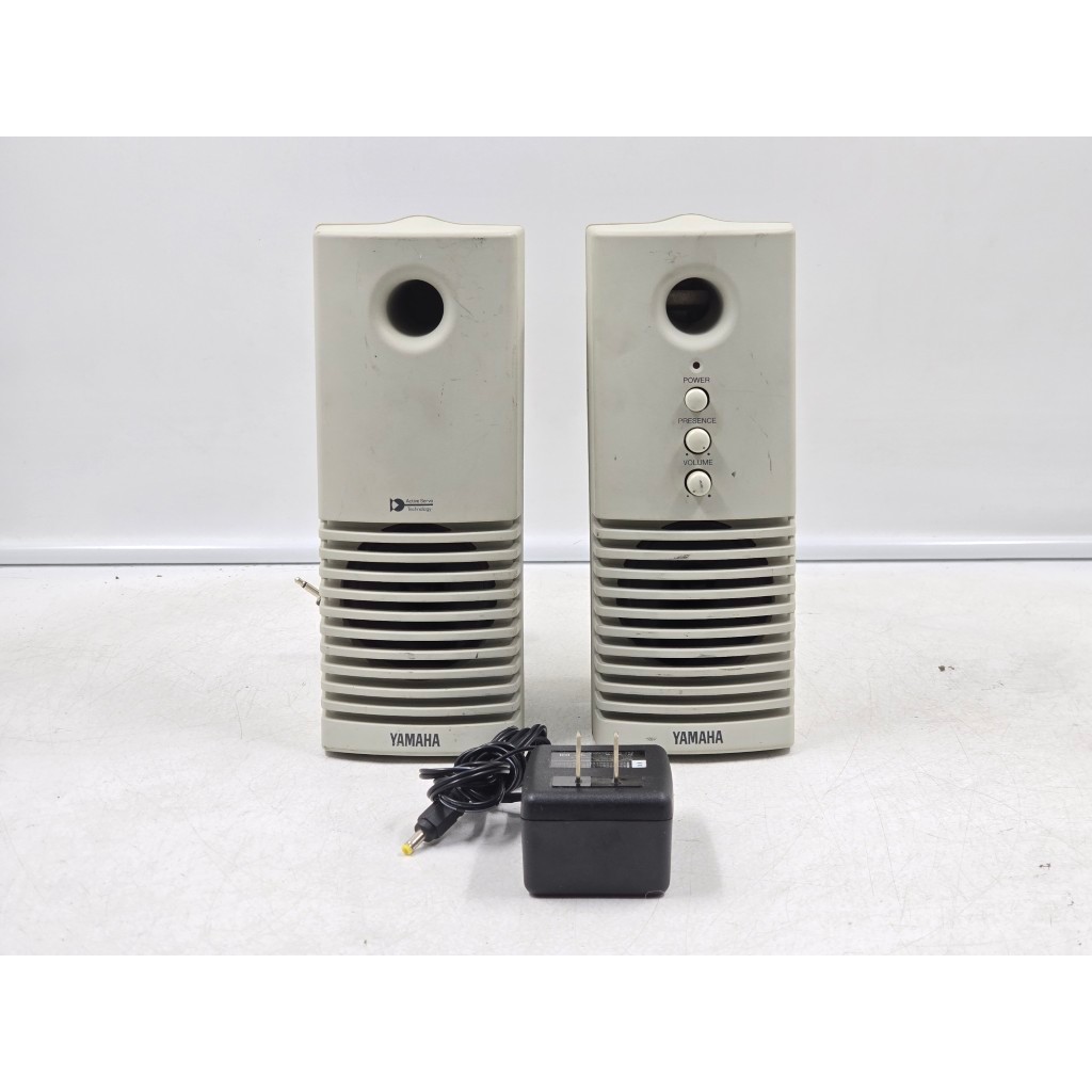 BI54 ลำโพงญี่ปุ่นมือสอง 1 คู่ (936) YAMAHA YST-M5 มีขยายในตัว Woofer 2 นิ้ว Size ตู้ 8x10.5x20.5CM พ