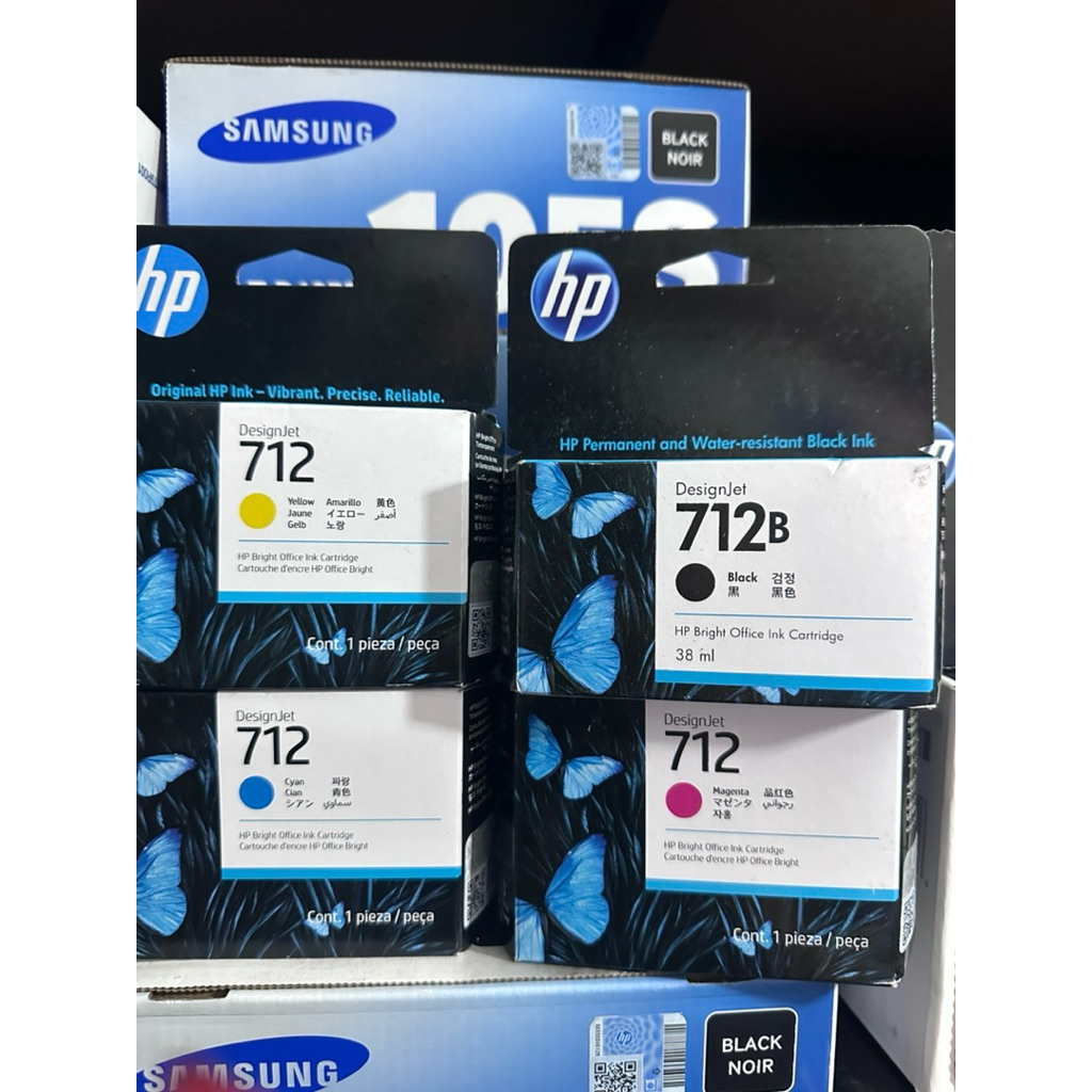 หมึกแท้ HP 712 BK C M Y ของแท้100%