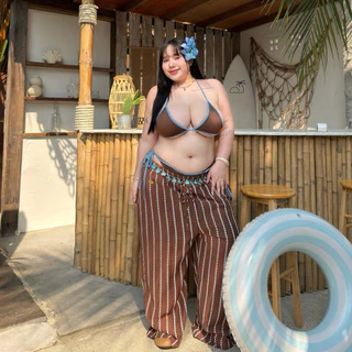 Andaman Pants (กางเกงอันดามัน)🌊✨กางเกงขายาวผ้าพริ้วมีซับใน ทรงกระบอกใหญ่ | Geebeety